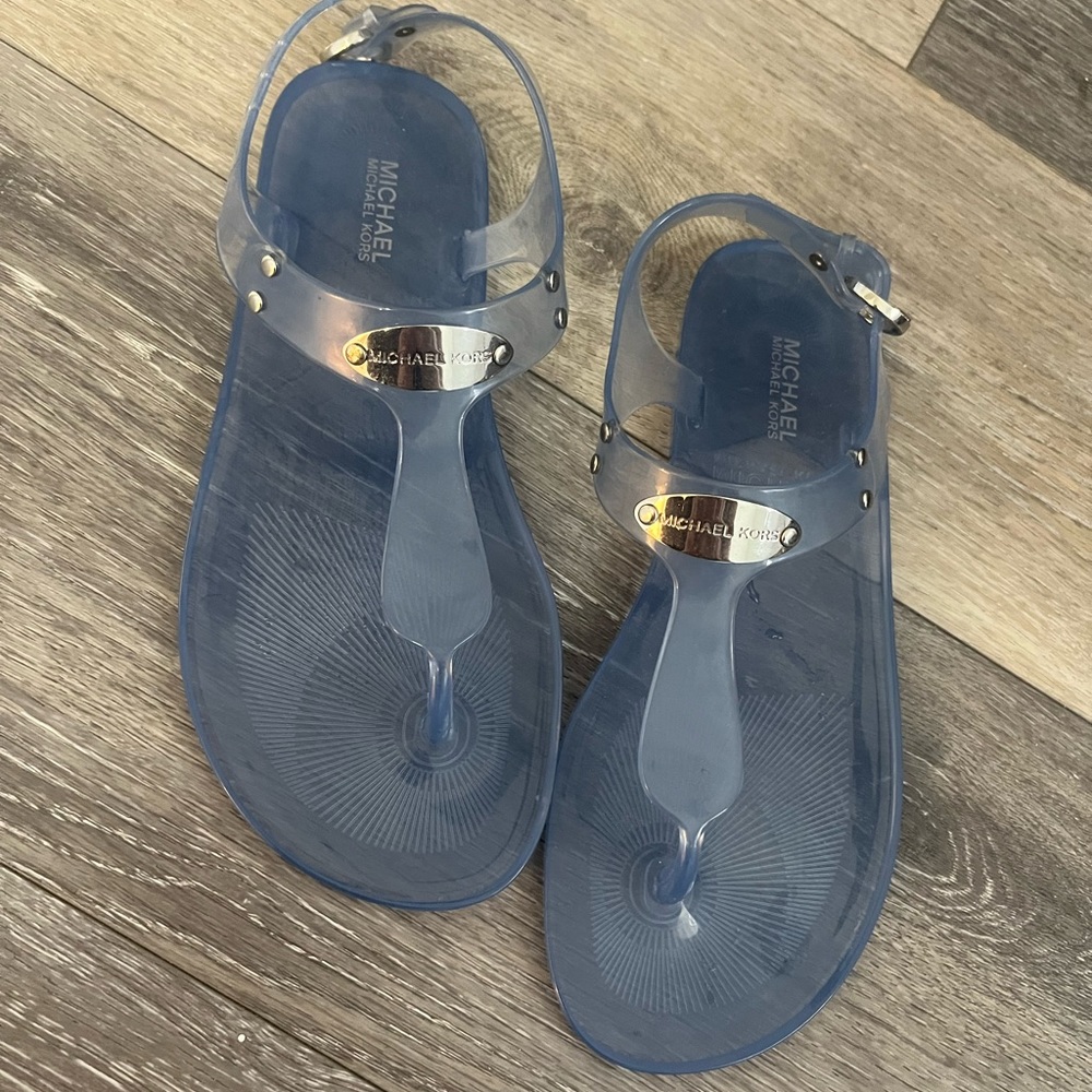 Clear Michael Kors Jelly Sandals